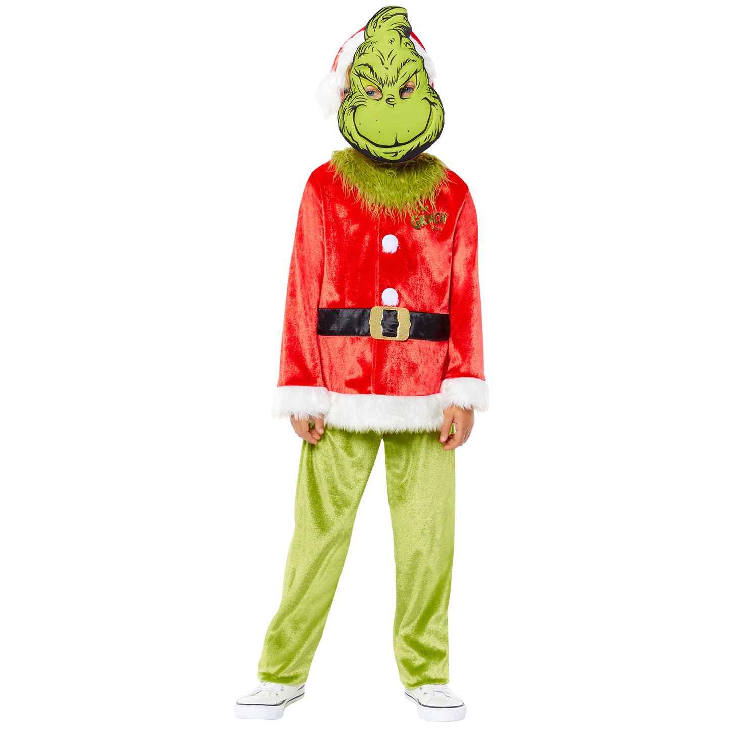 Dr Seuss The Grinch Kids Book Week Costume Size 4-6 Years