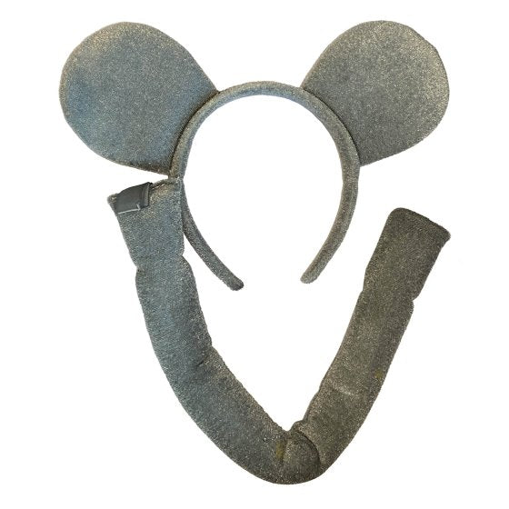 Sparkly Mouse Headband and Tail Set
