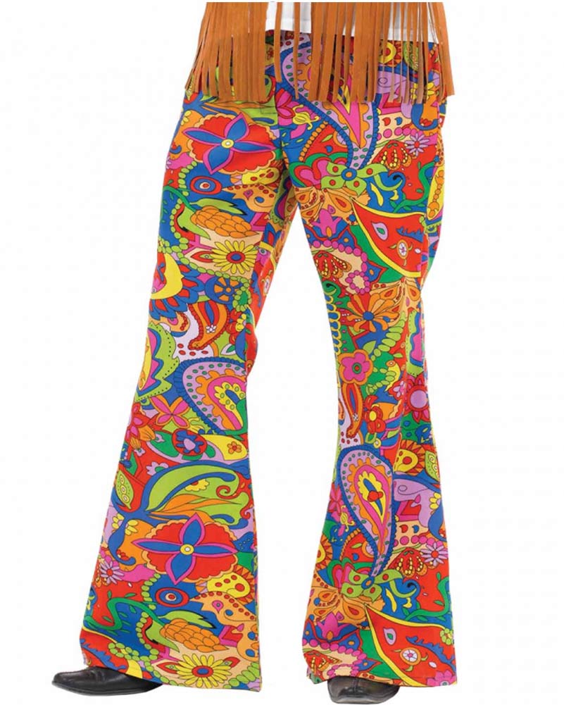 60s Psychedelic CND Flared Trousers, Ladies main image 1