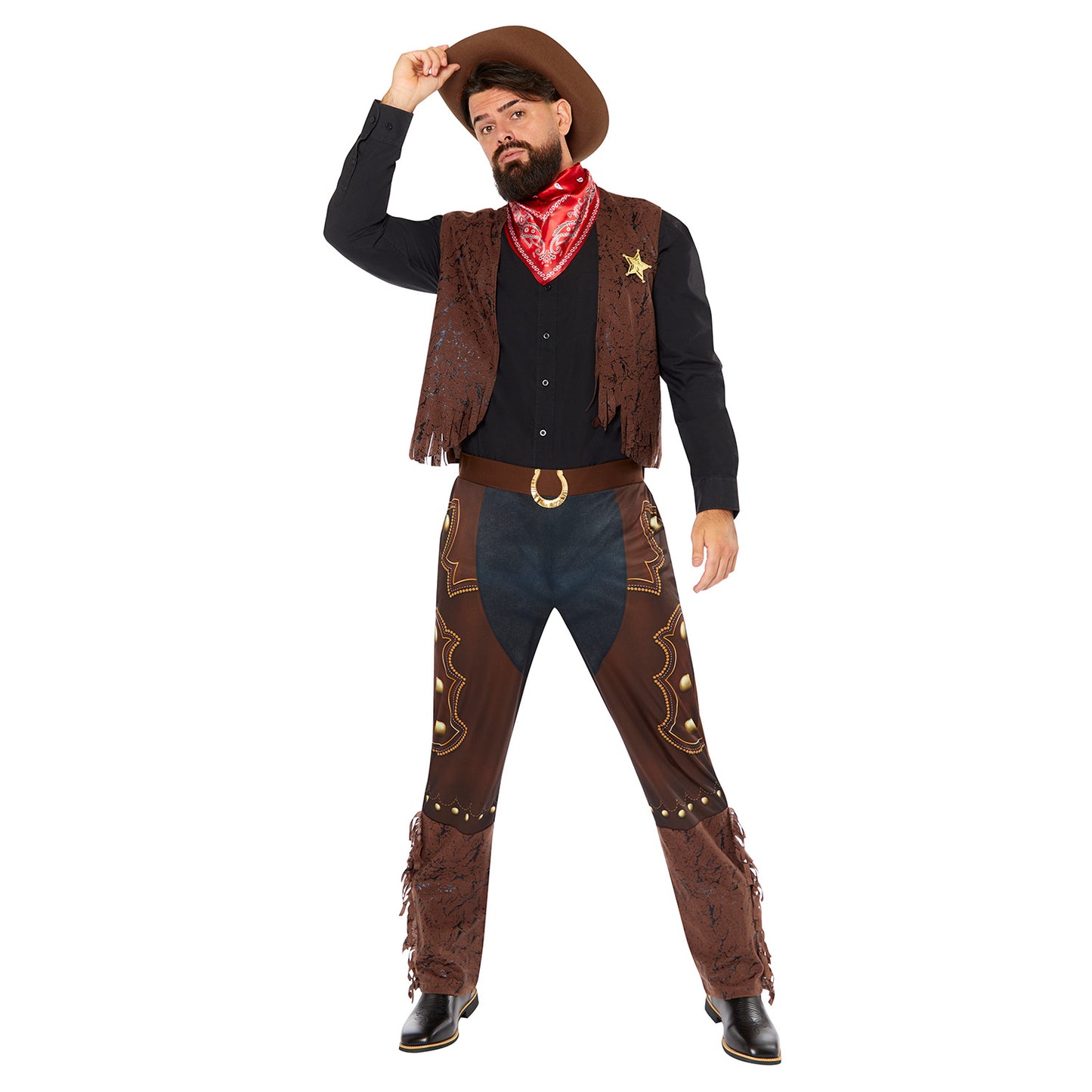 Western Cowboy Mens Costume Size Large