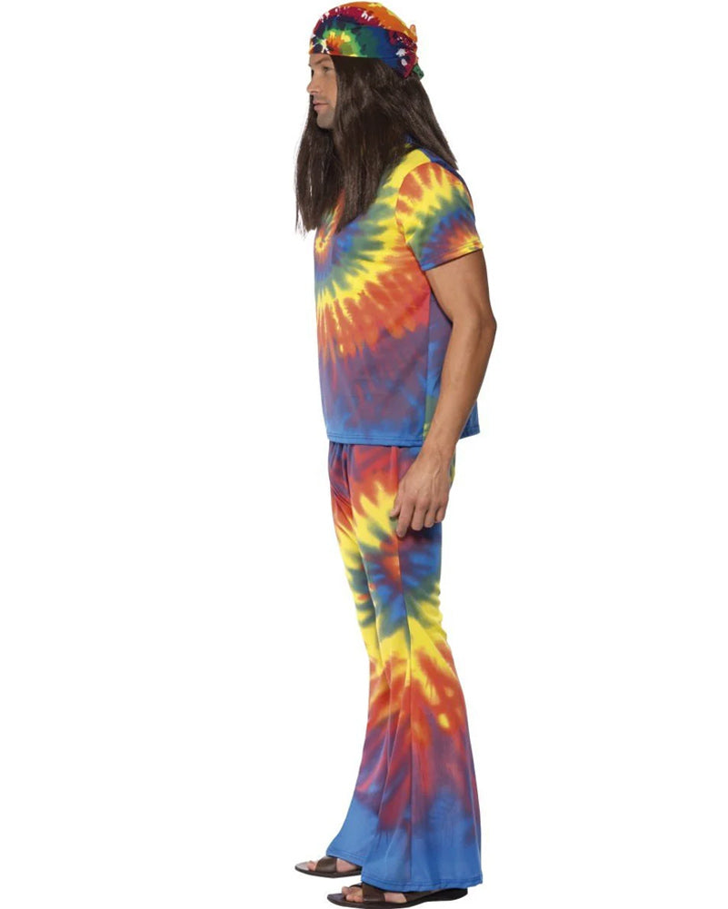 60s Rainbow Tie Dye Mens Costume