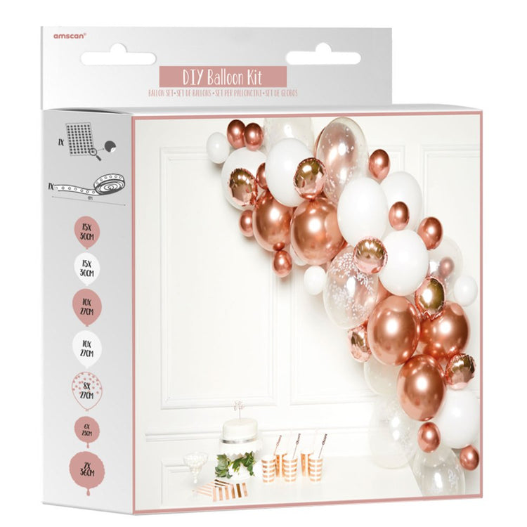 Balloon Garland Kit Rose Gold with 66 Balloons Pack of 66