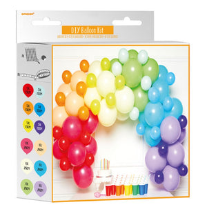 Balloon Garland Kit Rainbow with 78 Balloons Pack of 78