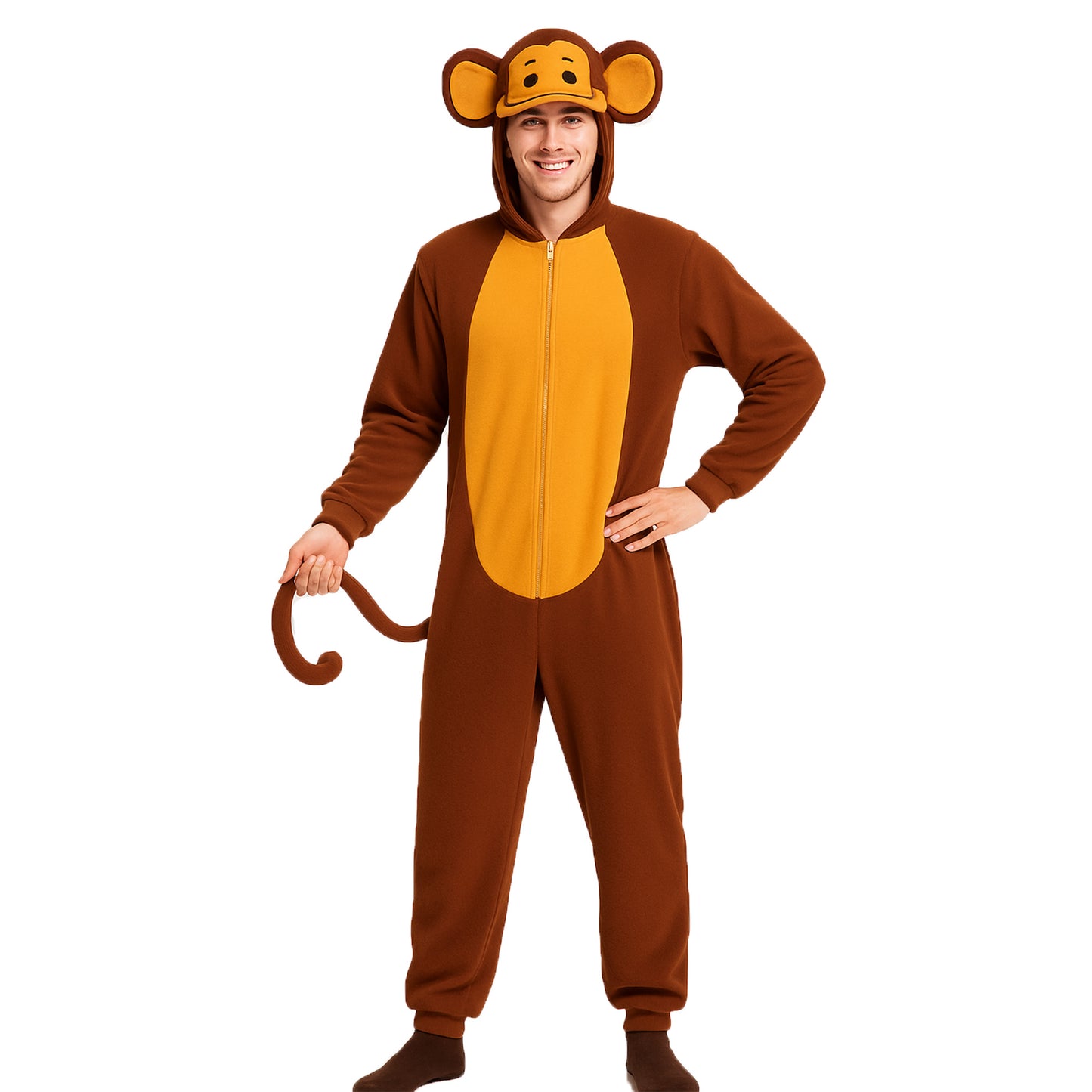 Monkey Onesie Adult Costume Size Large