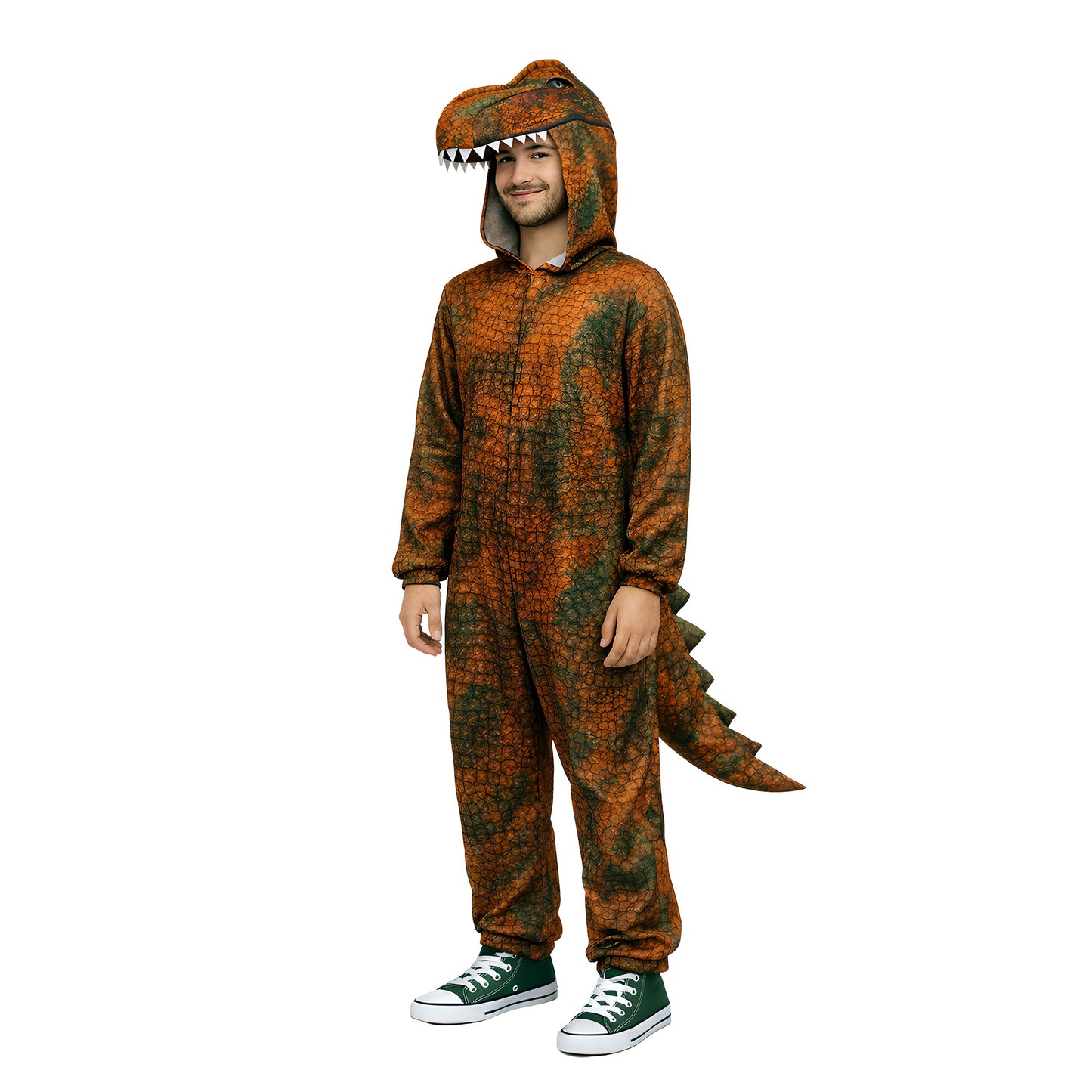 Costume T-Rex Brown Dinosaur Adult's Size Large