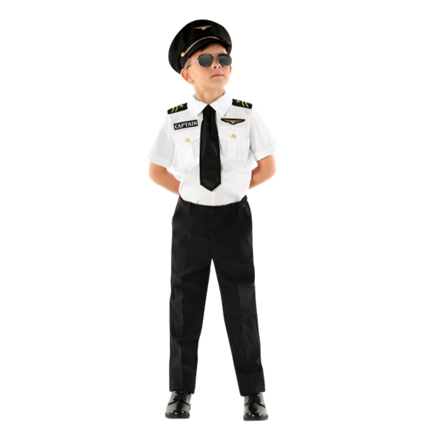 Pilot Uniform Kids Costume 10-12 Years