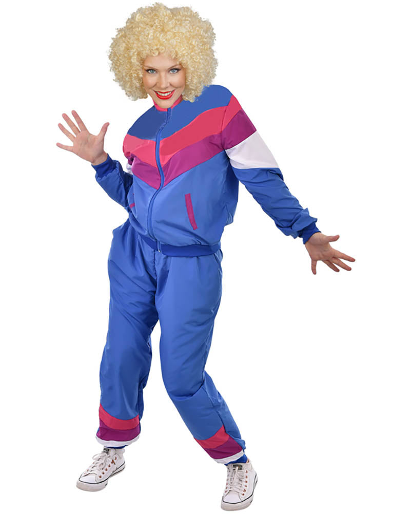 80s Tracksuit Womens Costume