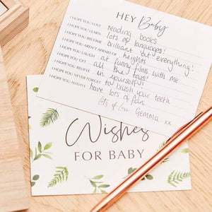 Botanical Baby Wishes For The Baby Advice Card