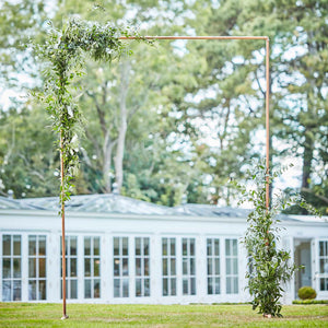 Botanical Wedding Copper Frame Backdrop