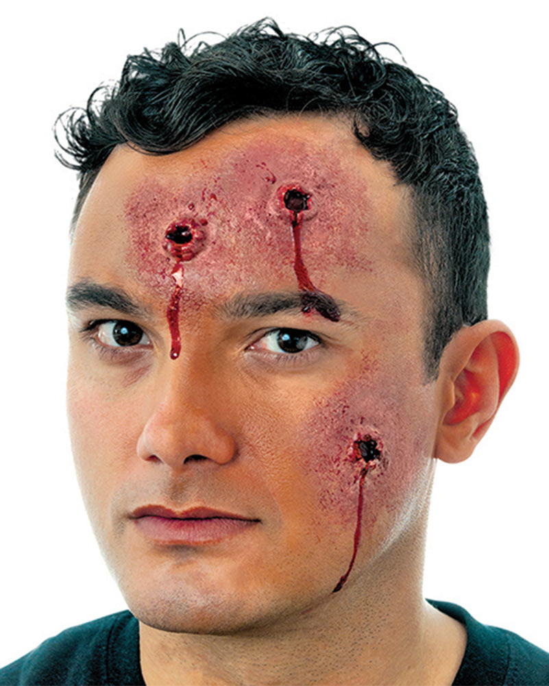 Bullet Wounds FX Appliance Transfer Prosthetic Wound