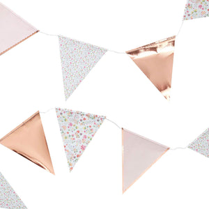 Ditsy Floral & Rose Gold Bunting