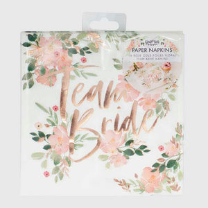 Floral Hen Party Team Bride Lunch Napkins Pack of 16