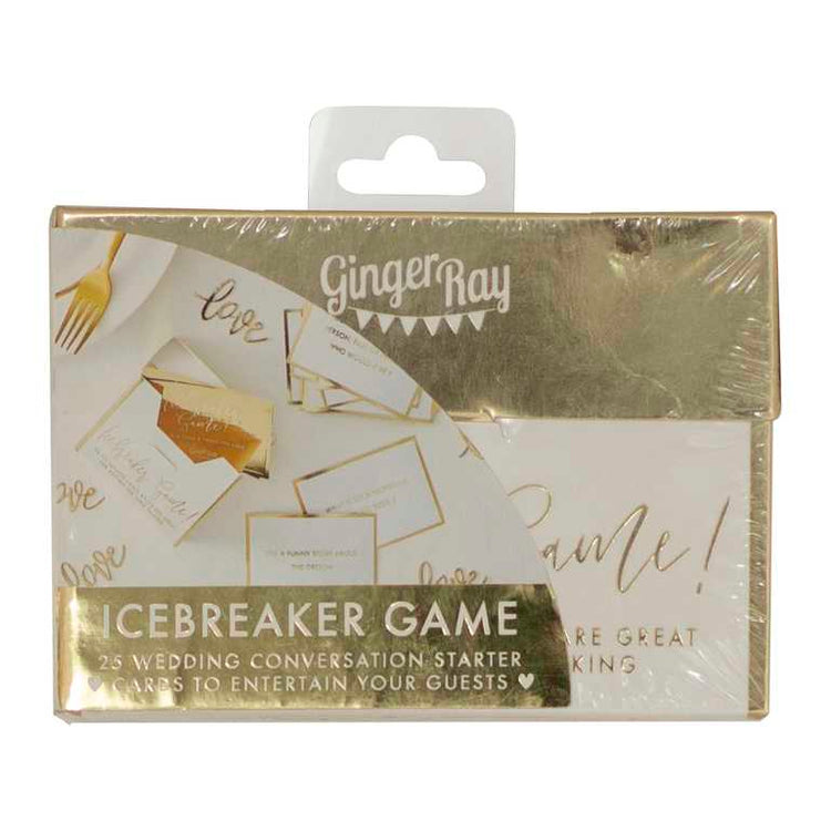 Gold Wedding Table Game Pack of 25
