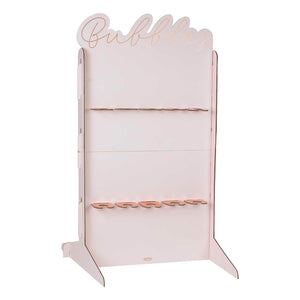 Hen Party Rose Gold Foiled and Blush Cut Out Prosecco Wall