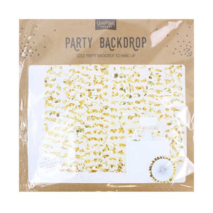 Pick and Mix Gold Photobooth Backdrop