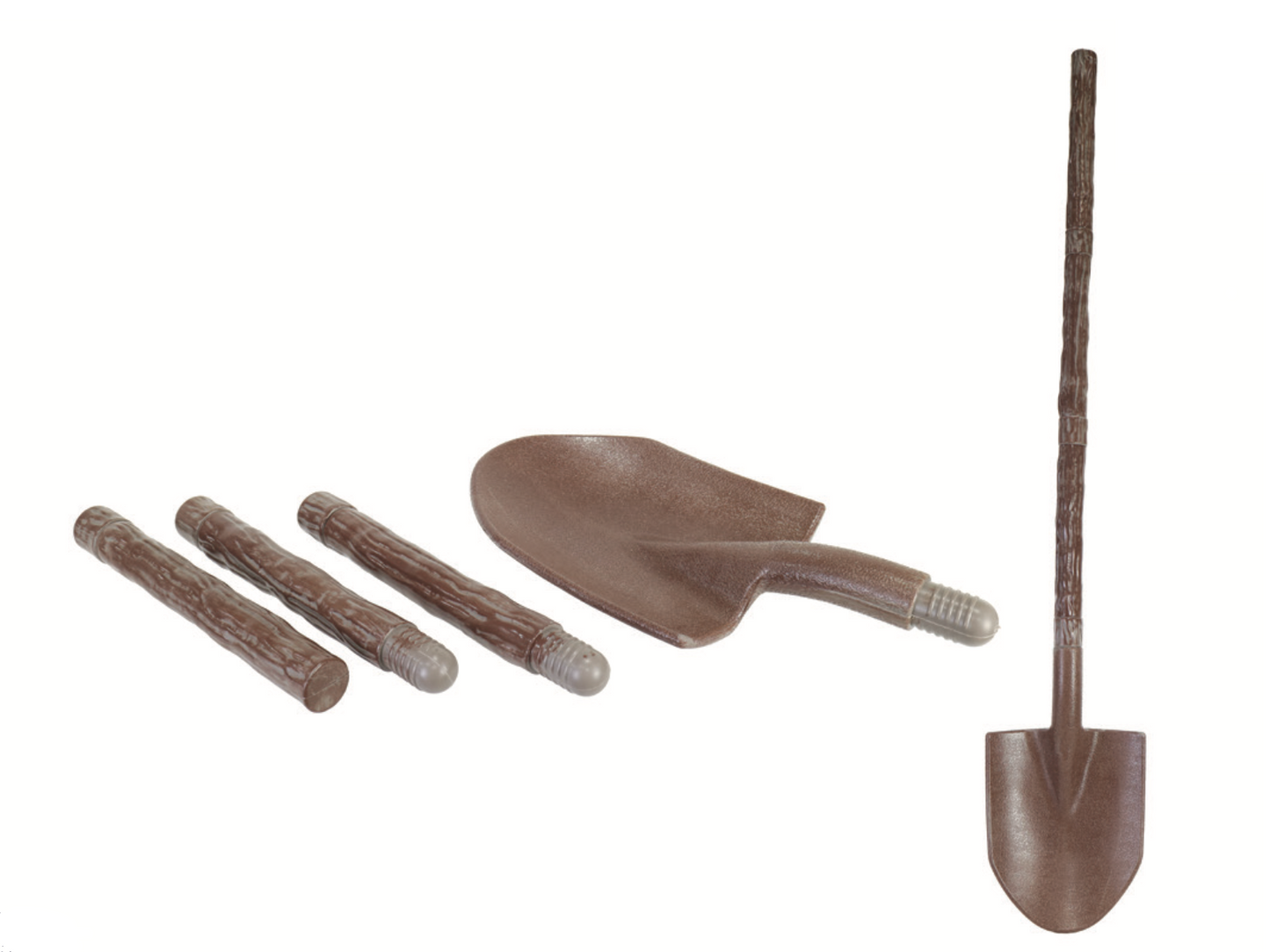 Rusty Shovel Plastic Prop 1.4m