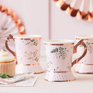 Lets Par Tea Tea Cup Shaped Paper Cups Pack of 8