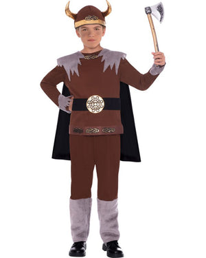 Wild Viking Warrior Boys Costume