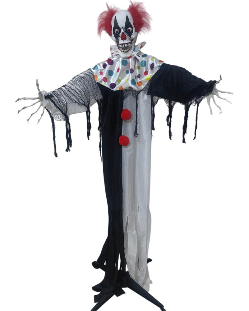 Standing Clown Animated Halloween Decoration 1.7m