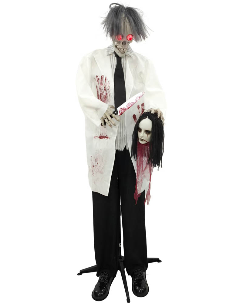 Standing Zombie Animated Halloween Decoration 1.7m
