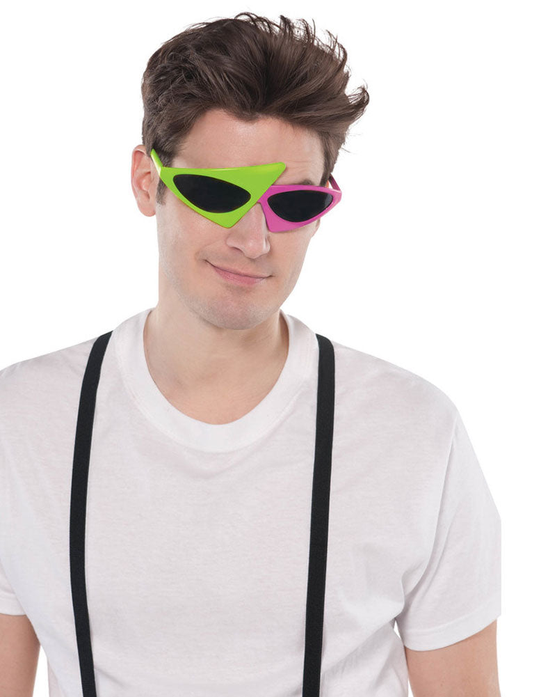 Awesome 80s Asymmetric Glasses