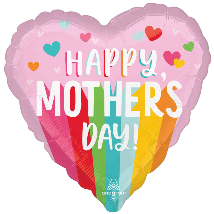 45cm Standard HX Happy Mothers Day Bright Stripes