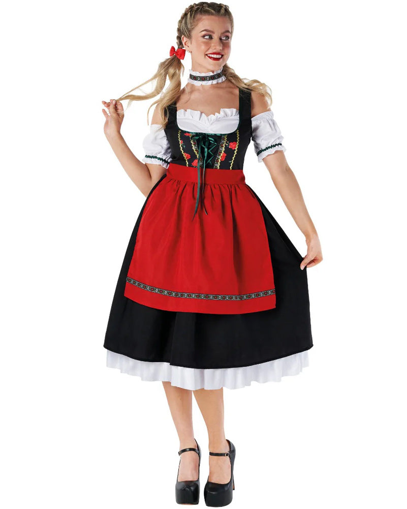 Bavarian Long Dress Womens Costume
