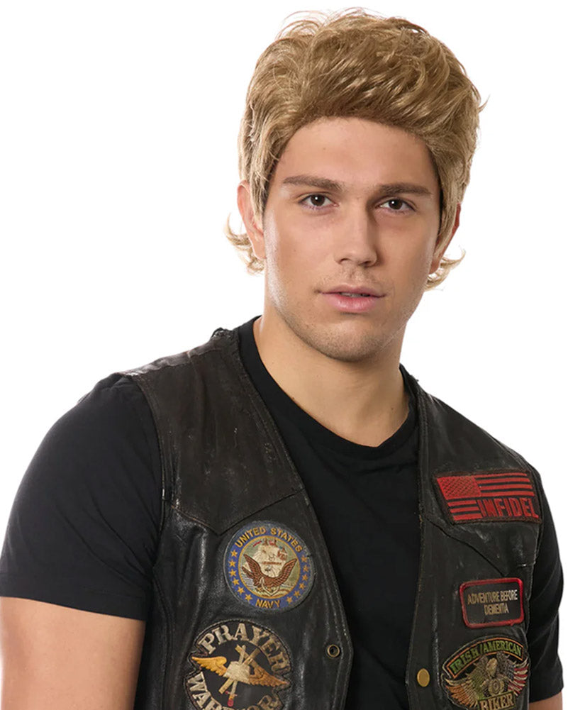 Biker Boy Short Blonde Wig