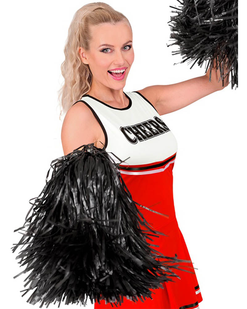Black Cheerleading Pom Pom