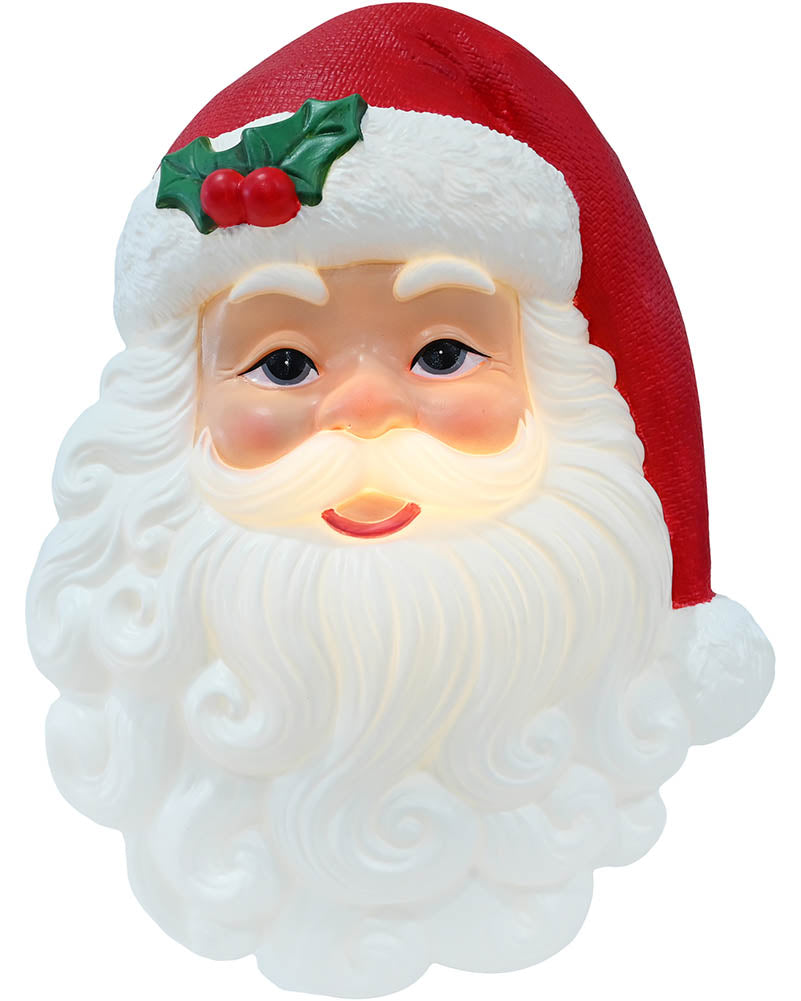 Santa Face Light Christmas Decoration 40cm