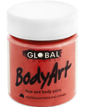 Brilliant Red Face and Body Paint Tub 45ml