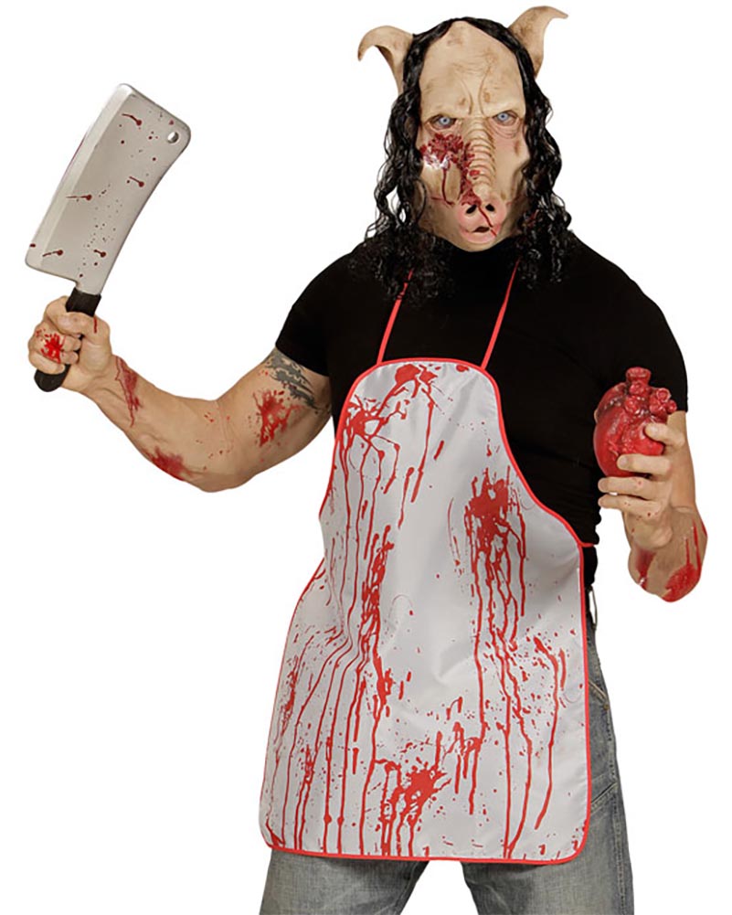 Butcher Shop Pig Full Head Mask