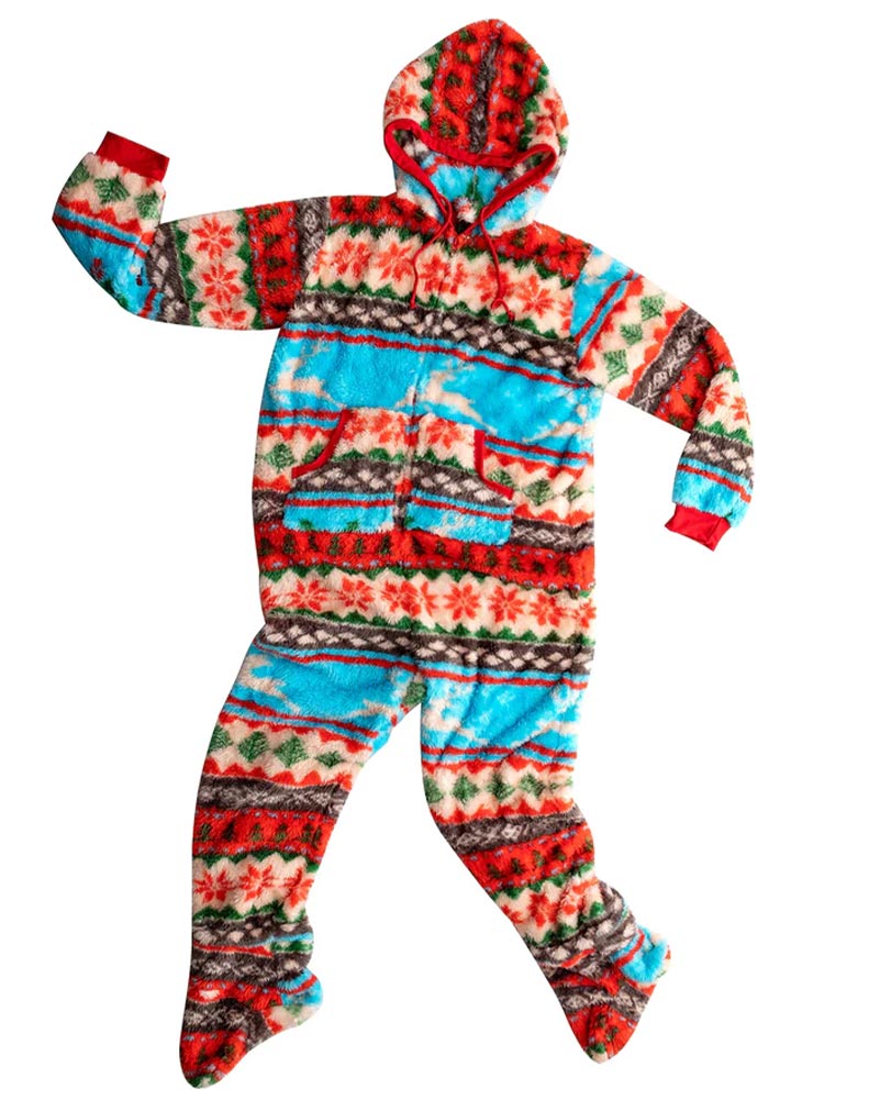 Christmas Colored Pattern Adults Onesie