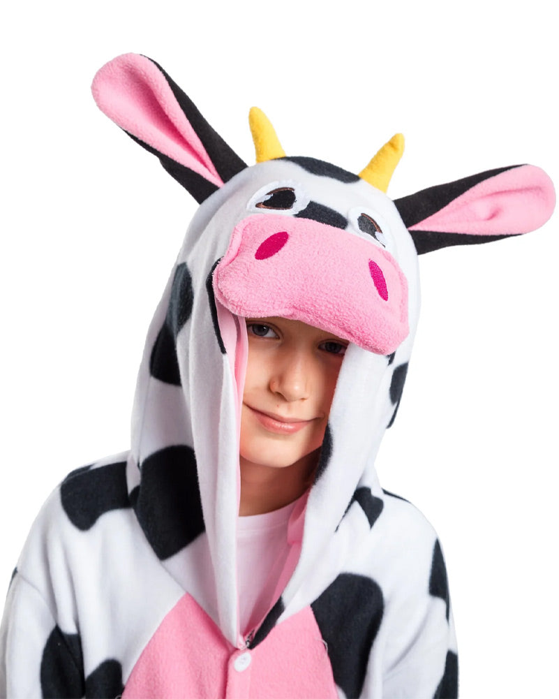 Plush Cow Onesie Kids Costume
