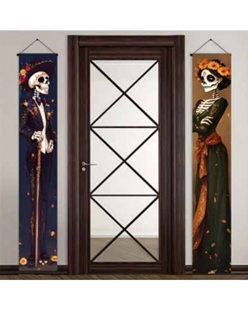 Day Of The Dead Banner Pack of 2 For Halloween