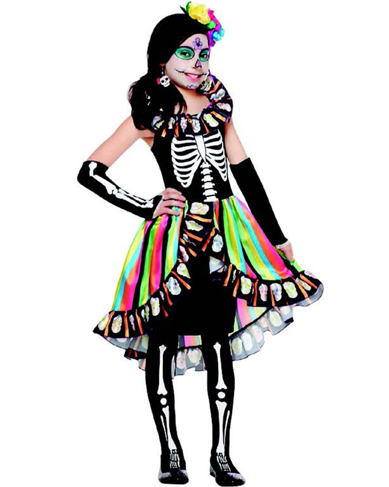 Day Of The Dead Girls Costume