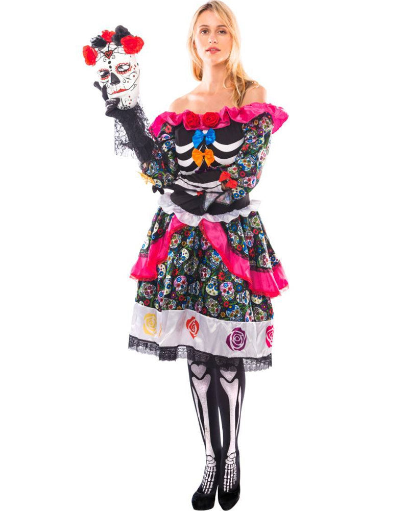 Day of the Dead Spanish Womens Costume