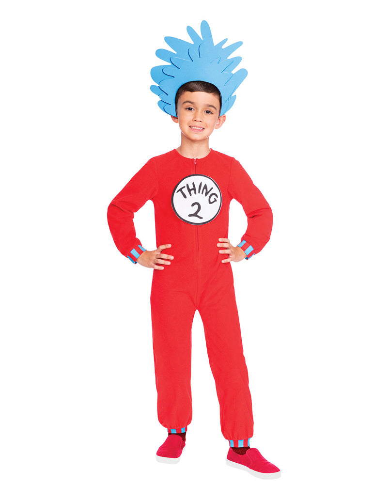 Dr Seuss Thing 1 or Thing 2 Kids Costume