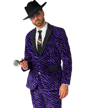 Faux Fur Purple Pimp Mens Suitmeister