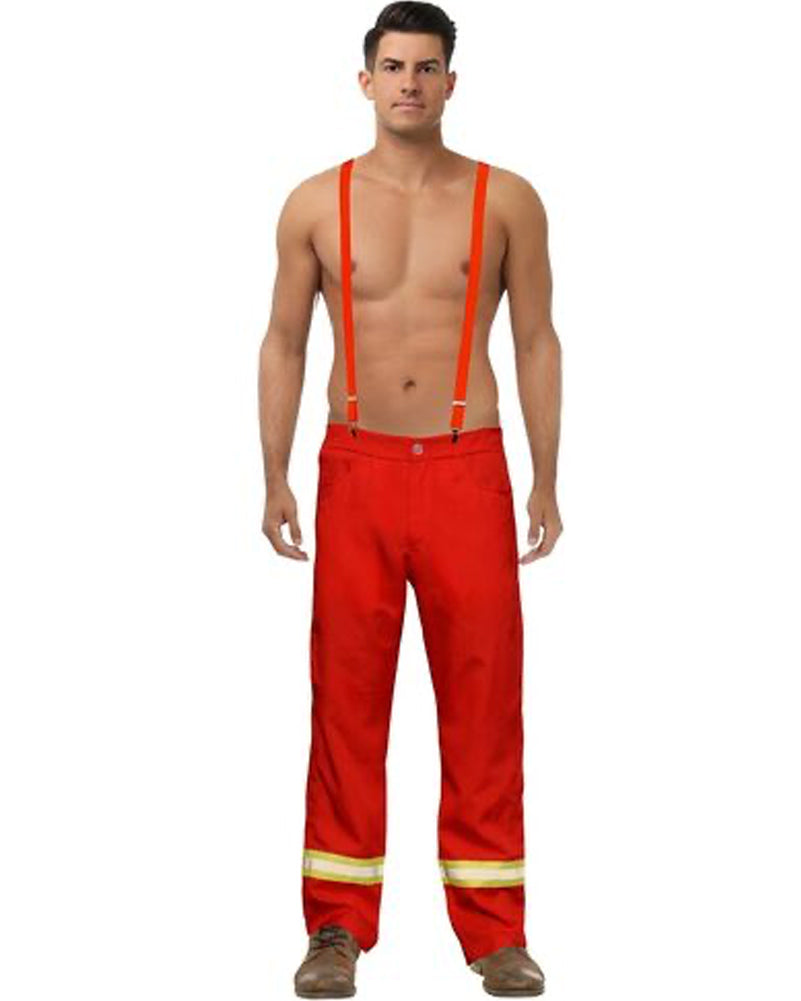 Fireman Stripper Pants Mens Costume