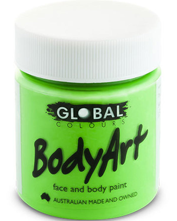 Fluro Green Face and Body Paint Tub 45ml