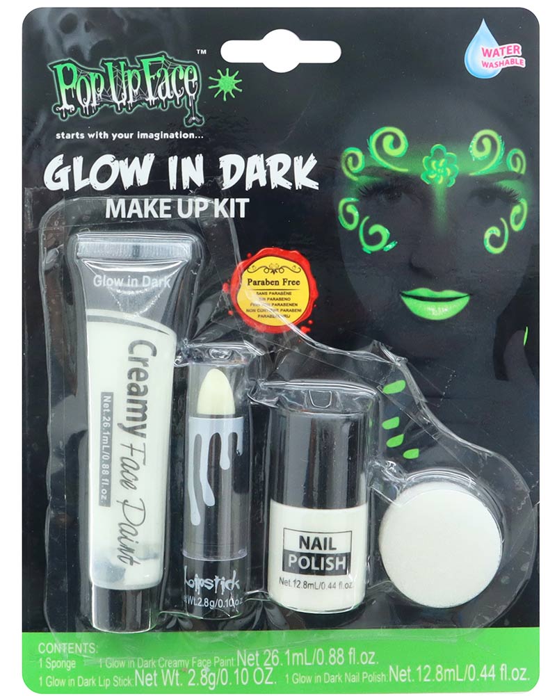Glow in the Dark Makeup Set