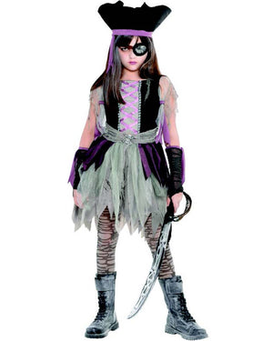 Ghostly Pirate Dress Girls Costume
