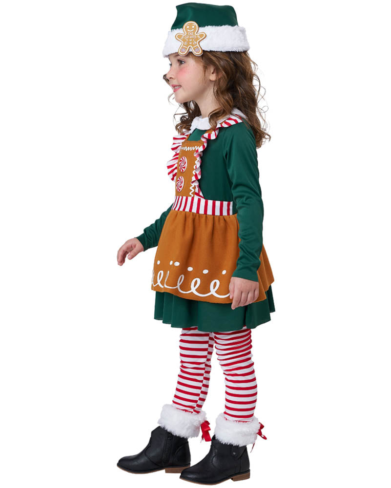 Gingerbread Elf Toddler Girls Costume