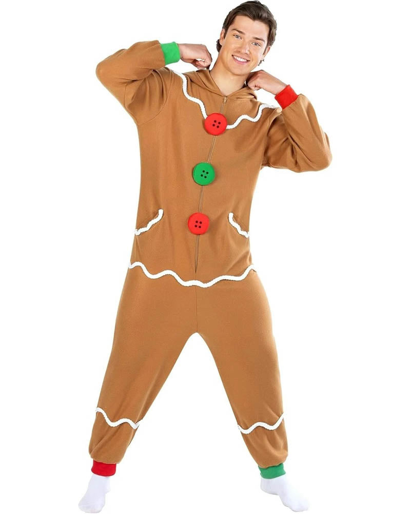 Gingerbread Man Adult Onesie