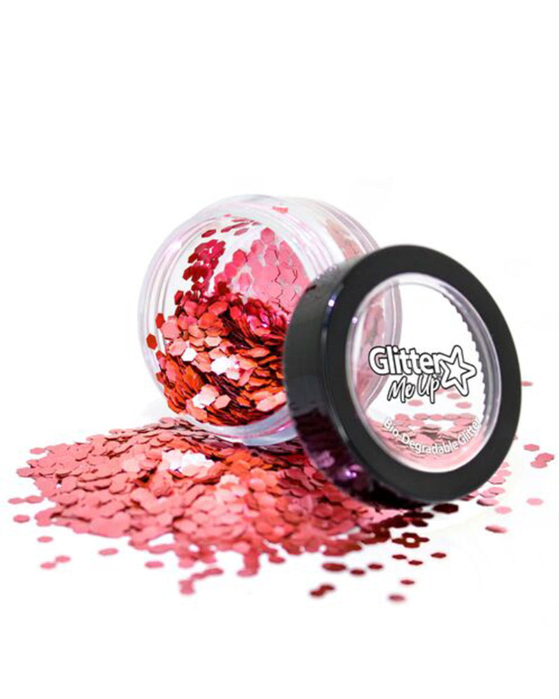 Glitter Me Up Chiffon Rose Chunky Biodegradable Body Glitter 3g