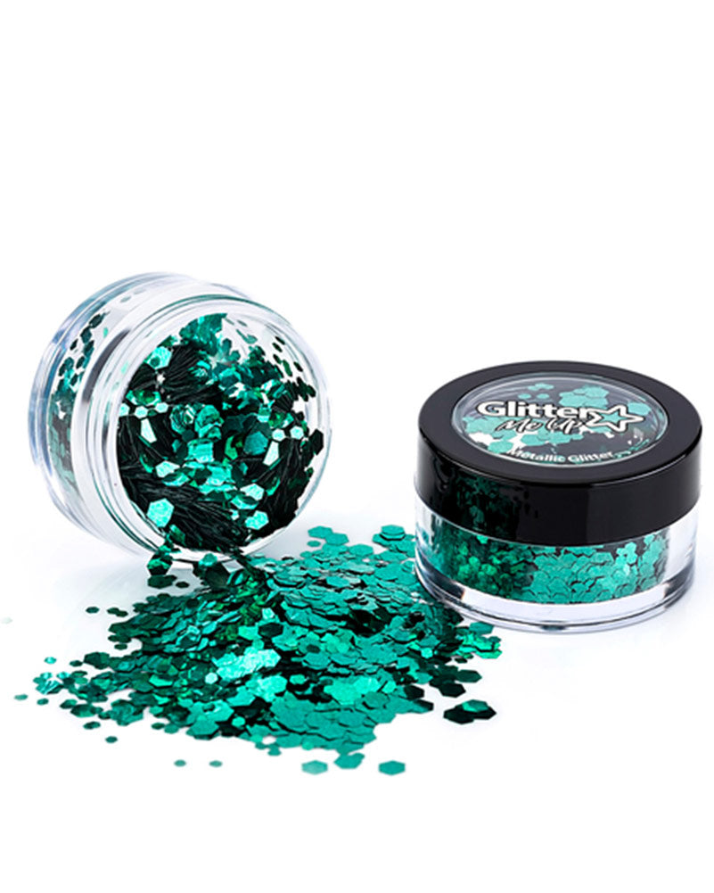 Glitter Me Up Metallic Green Chunky Body Glitter 3g
