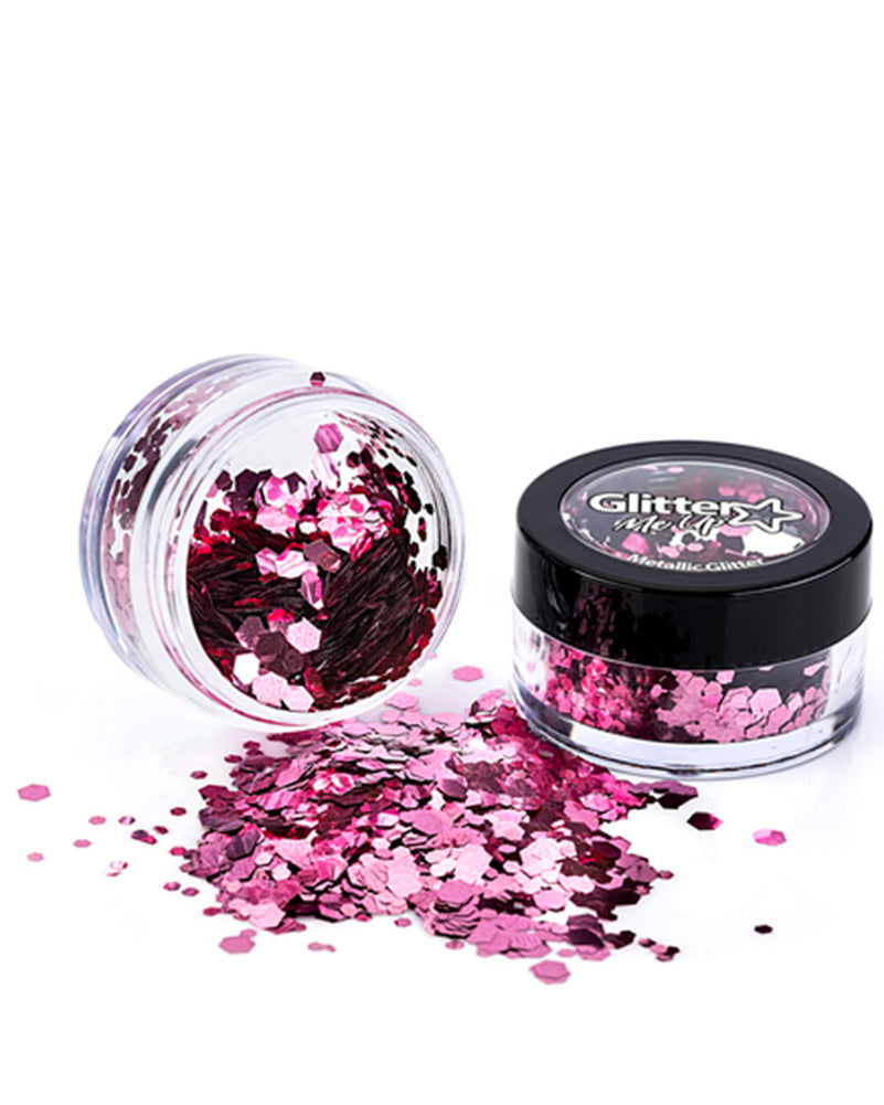Glitter Me Up Metallic Pink Chunky Body Glitter 3g