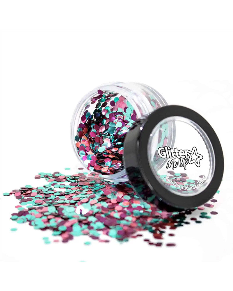 Glitter Me Up Rainbow Fish Chunky Biodegradable Body Glitter 3g