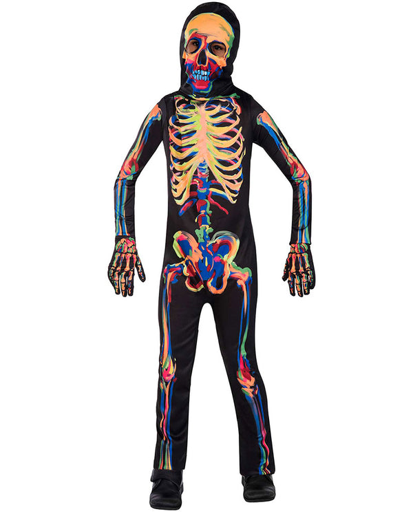 Glow in the Dark Skeleton Boys Costume 8-10 Years
